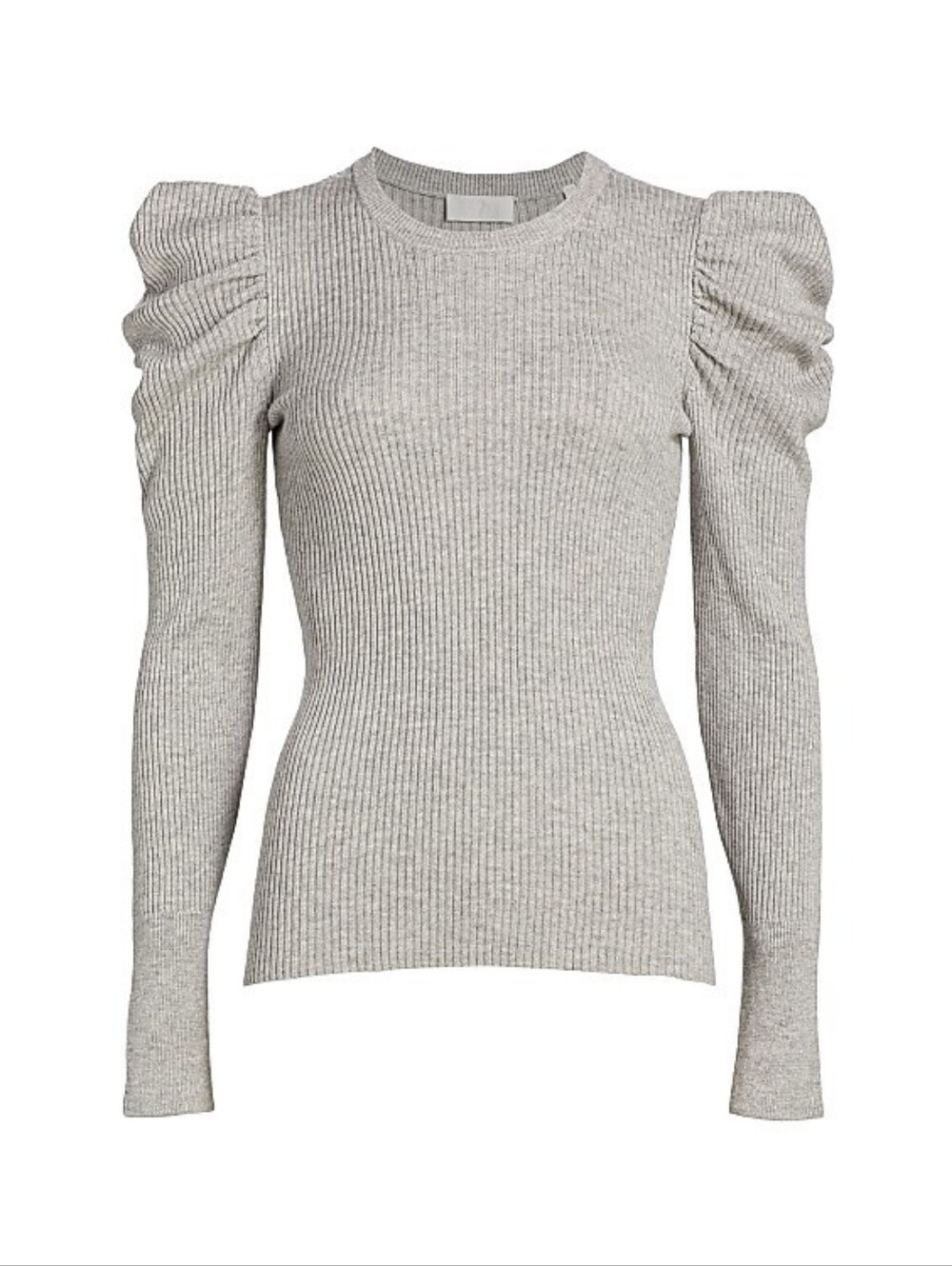 7 for All Mankind Rib Knit Puff Shoulder Sweater Size Large